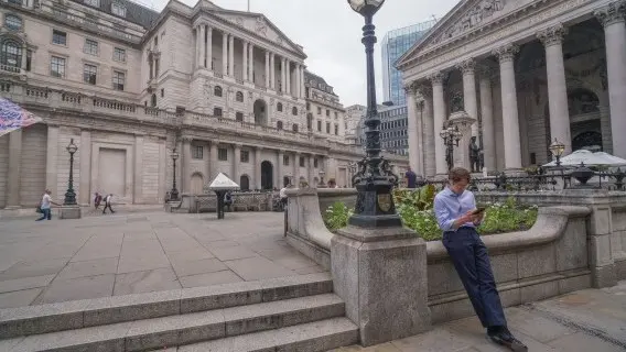 The Bank of England in London. A 25bp rate cut is expected next week
