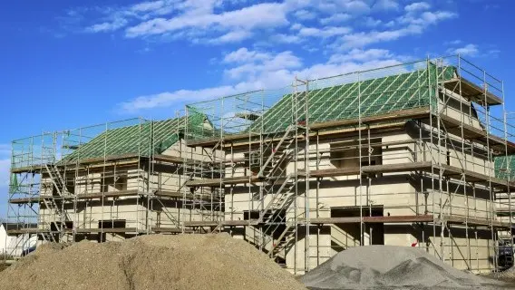 Energy-efficient homes being built in North Rhine-Westphalia, Germany