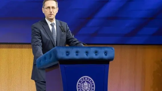 Governor of the National Bank of Hungary, Mihaly Varga. We're expecting just one more rate cut from the central bank this year