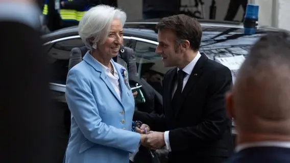A swifter departure for Lagarde would allow French President Emmanuel Macron and German Chancellor Friedrich Merz to appoint a new ECB head before the French presidential elections