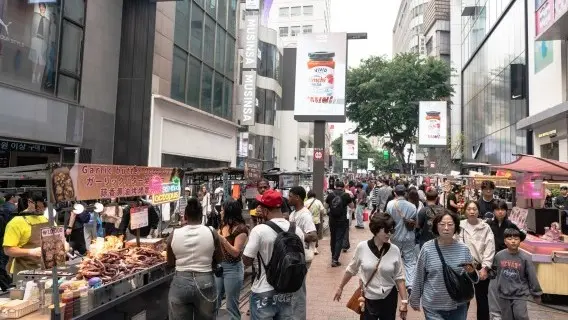 Myeong-dong, Seoul, South Korea. Resilient growth has led us to upgrade our 2026 GDP forecast for Korea