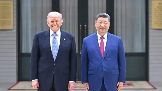 Chinese President Xi Jinping and US President Donald Trump in Beijing on 15 May, 2026
