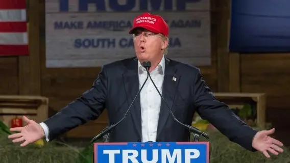Donald Trump, campaigning in South Carolina 2016