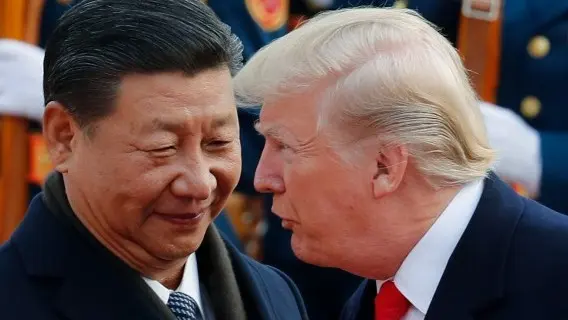 China's President, Xi Jinping with US President, Donald Trump in Beijing, 2017
