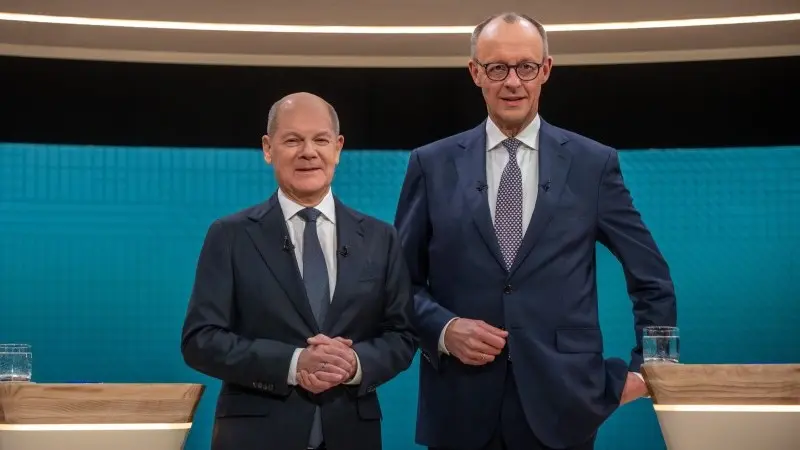 German tv duel Scholz vs Merz ends with a draw
