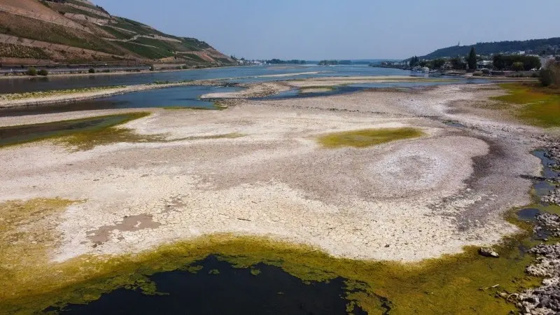 Low water levels are new setback for the German economy